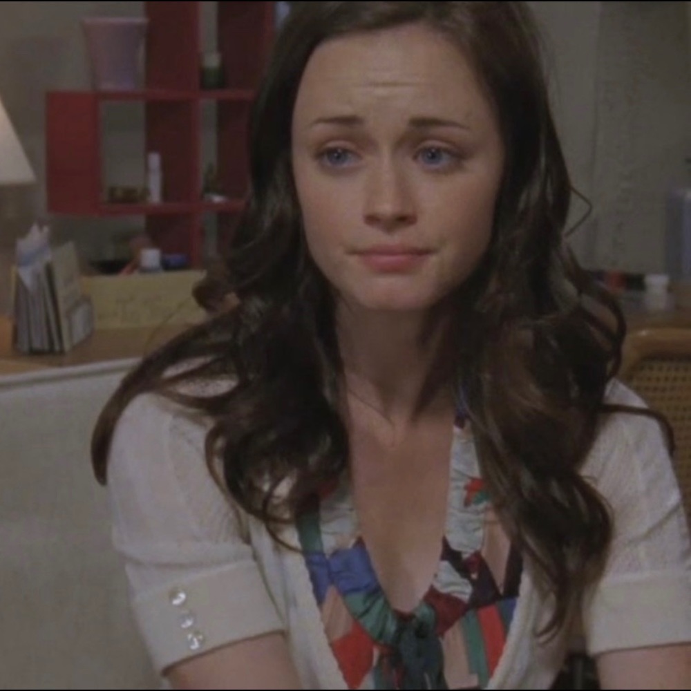 RARE ASO Rory Gilmore. DVF wrap sweater-M - Picture 3 of 7